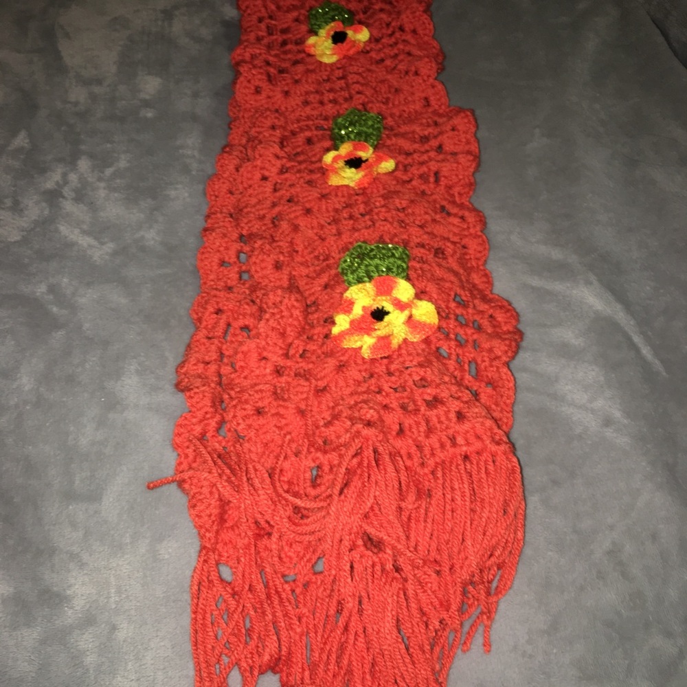 Handmade 🧶 winter ❄️ scarf 🧣